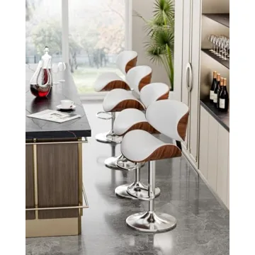 Elegant Adjustable Swivel Bar Stools for Modern Spaces