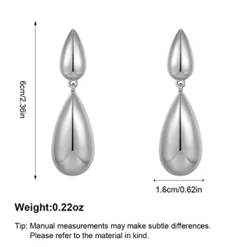 Long Waterdrop Earrings for Women - Stylish & Lightweight