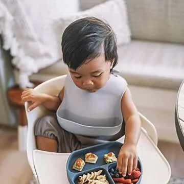 Stylish Silicone Bib Set for Babies - Durable and Easy to Clean