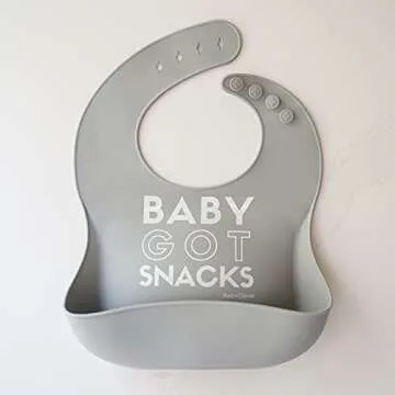 Stylish Silicone Bib Set for Babies - Durable and Easy to Clean