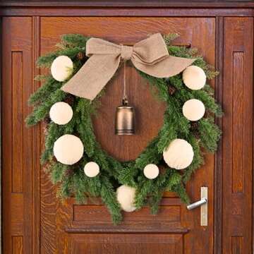 Flocked Ornaments for Christmas Tree Decorations - 35pcs Cream Velvet Ball Ornament for Winter Holiday Decor - Plastic Shatterproof Xmas Ornaments Bulk