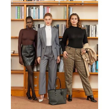 MANGOPOP Women's Long Sleeve Mock Turtle Neck Bodysuit