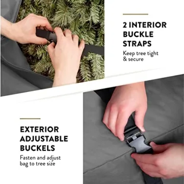 Zober 9 Ft Rolling Christmas Tree Storage Bag with Wheels