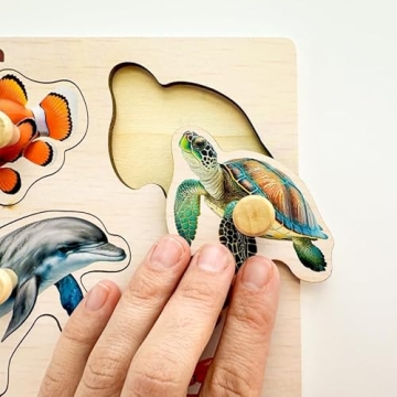 QUOKKA Wooden Puzzles 1-4 - Educational Gift for Toddlers