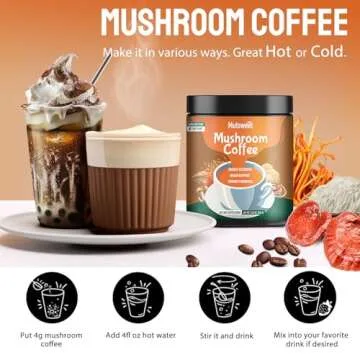 Mushroom Coffee Decaf | Advanced 13 in 1 Blend for Focus