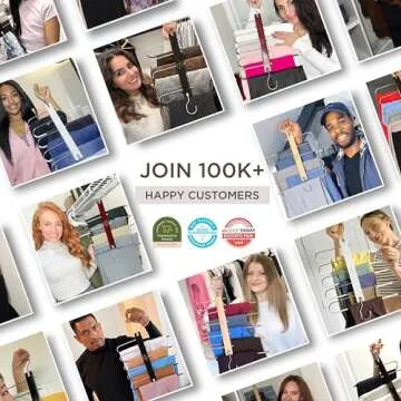 MORALVE Pants Hangers Space Saving - 2 Pack European Beechwood Scarf and Jean Hangers - Closet Organizer and Space Saver Pant Rack, Leggings Hanger, and Scarf Holder with 360° Swivel Hook