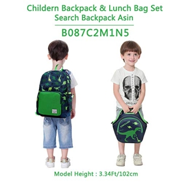 VASCHY Kids Insulated Dinosaur Lunch Bag for School