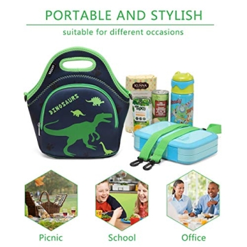 VASCHY Kids Insulated Dinosaur Lunch Bag for School