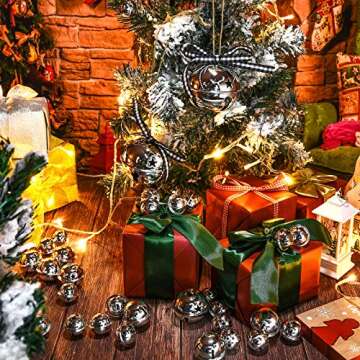 50 Pieces Star Cutout Metal Sleigh Bells for Christmas