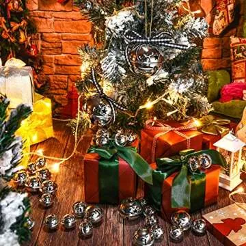 50 Pieces Star Cutout Metal Sleigh Bells for Christmas
