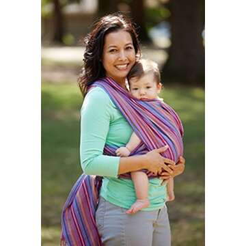 Hip Baby Wrap Woven Baby Carrier for Infants and Toddlers - Perfect for Baby Shower, Baby Sling Carrier, Baby Wrap Carrier, Baby Carriers, Baby Wearing Carrier, Baby Sling and Nursing Cover (Tropical)