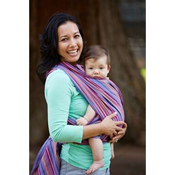 Hip Baby Wrap Woven Baby Carrier for Infants and Toddlers - Perfect for Baby Shower, Baby Sling Carrier, Baby Wrap Carrier, Baby Carriers, Baby Wearing Carrier, Baby Sling and Nursing Cover (Tropical)