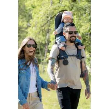 MiniMeis G4, Dark Grey - Lightweight Child Shoulder Carrier - for Kids 6 Months to 4 Years Old