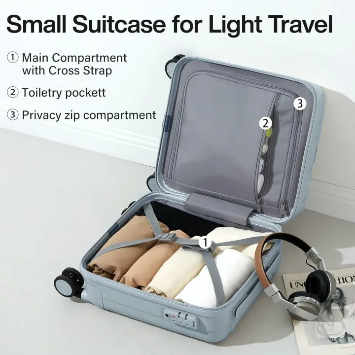 Hanke 14" Underseat Carry On Luggage - Lightweight