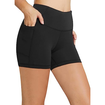 BALEAF Biker Shorts Women Tummy Control Yoga Gym Workout Spandex Running Volleyball Compression with...