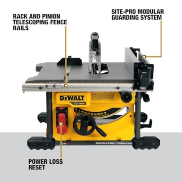 DEWALT FLEXVOLT Table Saw - Powerful, Battery-Operated Tool