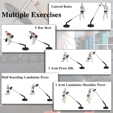BRTGYM T Bar Row Landmine Attachment for 2" Olympic Bars