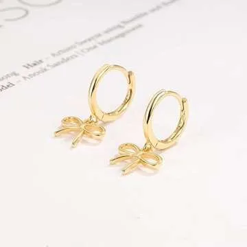 Dainty Gold Bow Earrings: Chic Jewelry for Every Occasion