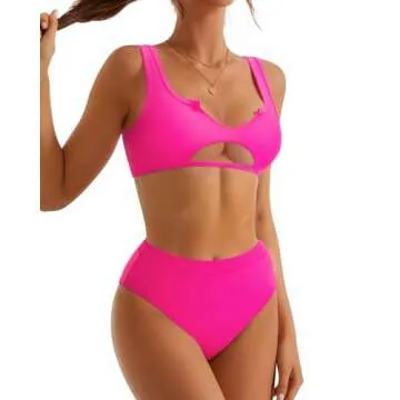 SUUKSESS Women Cutout Bikini Set Flattering Push Up Style