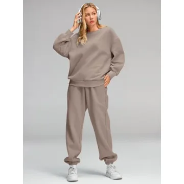 AUTOMET Cozy 2 Piece Loungewear Set for Fall Style