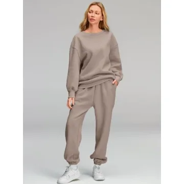 AUTOMET Cozy 2 Piece Loungewear Set for Fall Style