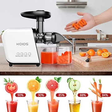 KOIOS Slow Masticating Juicer for Healthy Fresh Juice