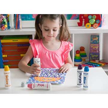 Do A Dot Art! Markers 5-Pack Shimmer Washable Paint Markers, The Original Dot