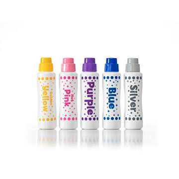 Do A Dot Art! Markers 5-Pack Shimmer Washable Paint Markers, The Original Dot