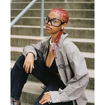 GUVIVI Oversized Fashion Sunglasses for Women Men Wrap Around Classic Oval Black Sun Glasses Ladies Shades