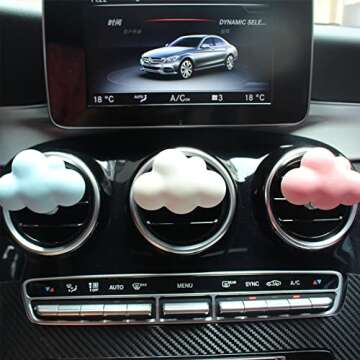 Cute Cloud Shaped Car Air Freshener Diffuser Set