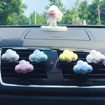 Cute Cloud Shaped Car Air Freshener Diffuser Set