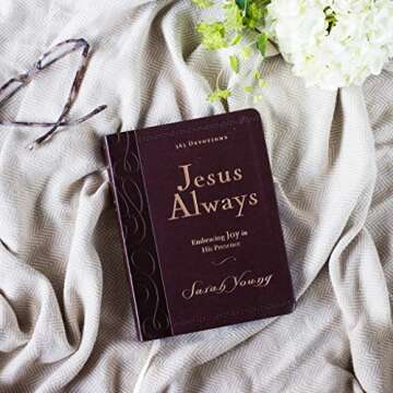 Jesus Always: Large Text Leathersoft 365-Day Devotional