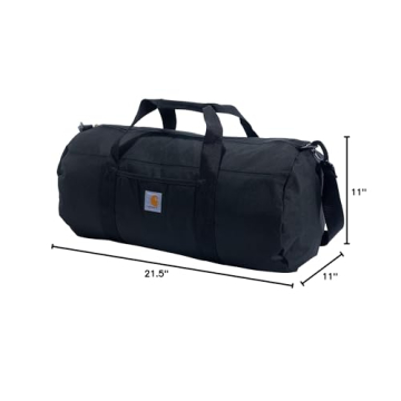 Carhartt Trade Series 2-in-1 Packable Duffel with Utility Pouch, Black, Medium (21.5-Inch)