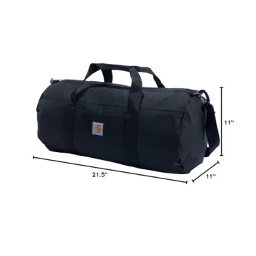Carhartt Trade Series 2-in-1 Packable Duffel with Utility Pouch, Black, Medium (21.5-Inch)