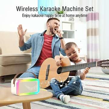 Mini Karaoke Machine,Funny Toys Christmas Birthday Gifts for Kids Age 4-12 Girls,Boys,Adults,MEGUO K...