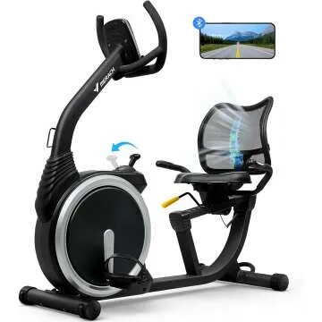 MERACH Recumbent Exercise Bike with Smart Features