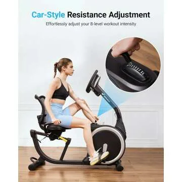 MERACH Recumbent Exercise Bike with Smart Features