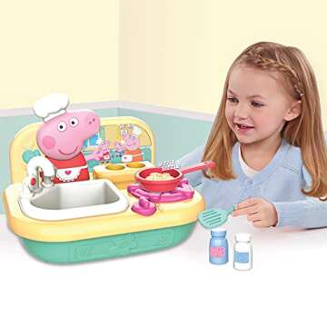 Peppa Pig Cooking Fun Tabletop Kitchen, Kids Toys for Ages 3 Up by Just Play
