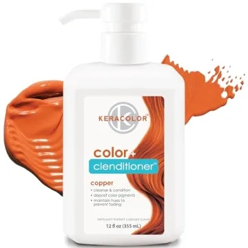 Keracolor Clenditioner COPPER Hair Dye - Nourishing Semi-Permanent Color Enhancer, 12 Fl. Oz.