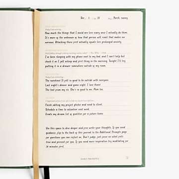 Notes to Mindfulness Daily Journal for Women With Prompts, Illustrated Gratitude & Positivity Journa...