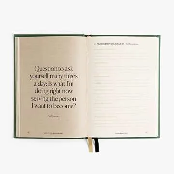 Notes to Mindfulness Daily Journal for Women With Prompts, Illustrated Gratitude & Positivity Journal, Undated Guided Journal, Hardbound Wellness Journal - Intelligent Change x Chelsea Kauai (Sage