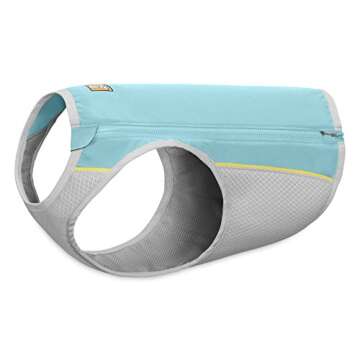 Ruffwear, Jet Stream Dog Cooling Vest, Evaporative Cooling for Hot Weather, Blue Lagoon, Large