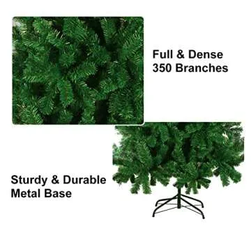 4.5 Ft Small Christmas Tree with USB Lights and Remote Control