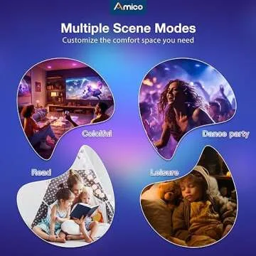 Amico 6 Pack 6 Inch Smart LED Recessed Lighting, WiFi Canless Downlight with Junction Box, RGB & 2700-6500K Color Changing, 12W=110W 1000LM, Voice&Remote&Group Control