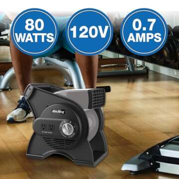 Air King Commercial Grade Pivoting Utility Fan - Compact and Powerful for All Your Cooling Needs