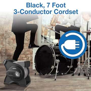 Air King Pivoting Utility Fan for Home and Job Site