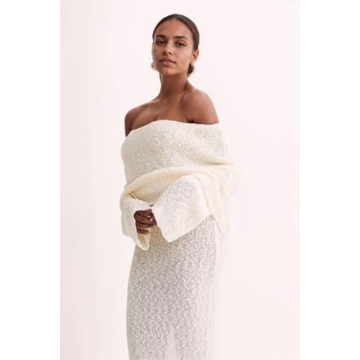 CUTEGAL Women's Sexy Off Shoulder Maxi Dress for Vacation & Parties