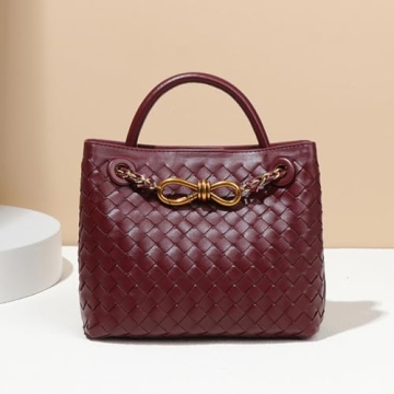 Stylish Women's Woven Handbag - Beaguful Fashion Leather Bag