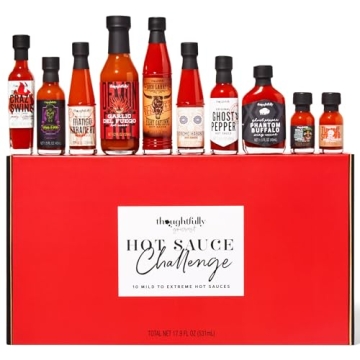 Thoughtfully Gourmet, Hot Sauce Challenge Set, Hot Sauce Variety Pack Includes Hot Sauces from Mild ...
