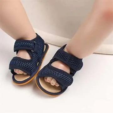 RVROVIC Baby Boys Girls Sandals Premium Soft Anti-Slip Rubber Sole Infant Summer Outdoor Shoes Toddl...